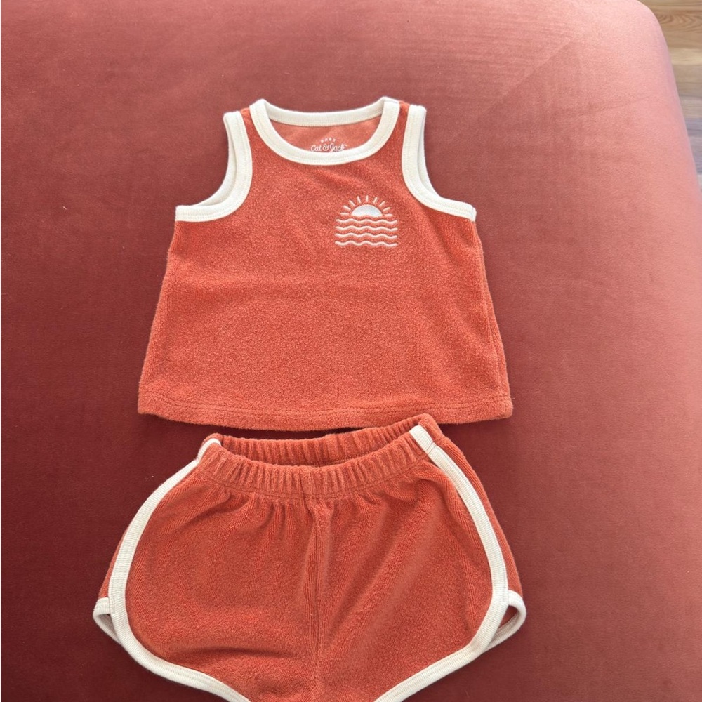 Cat & Jack Orange Kids Matching Set